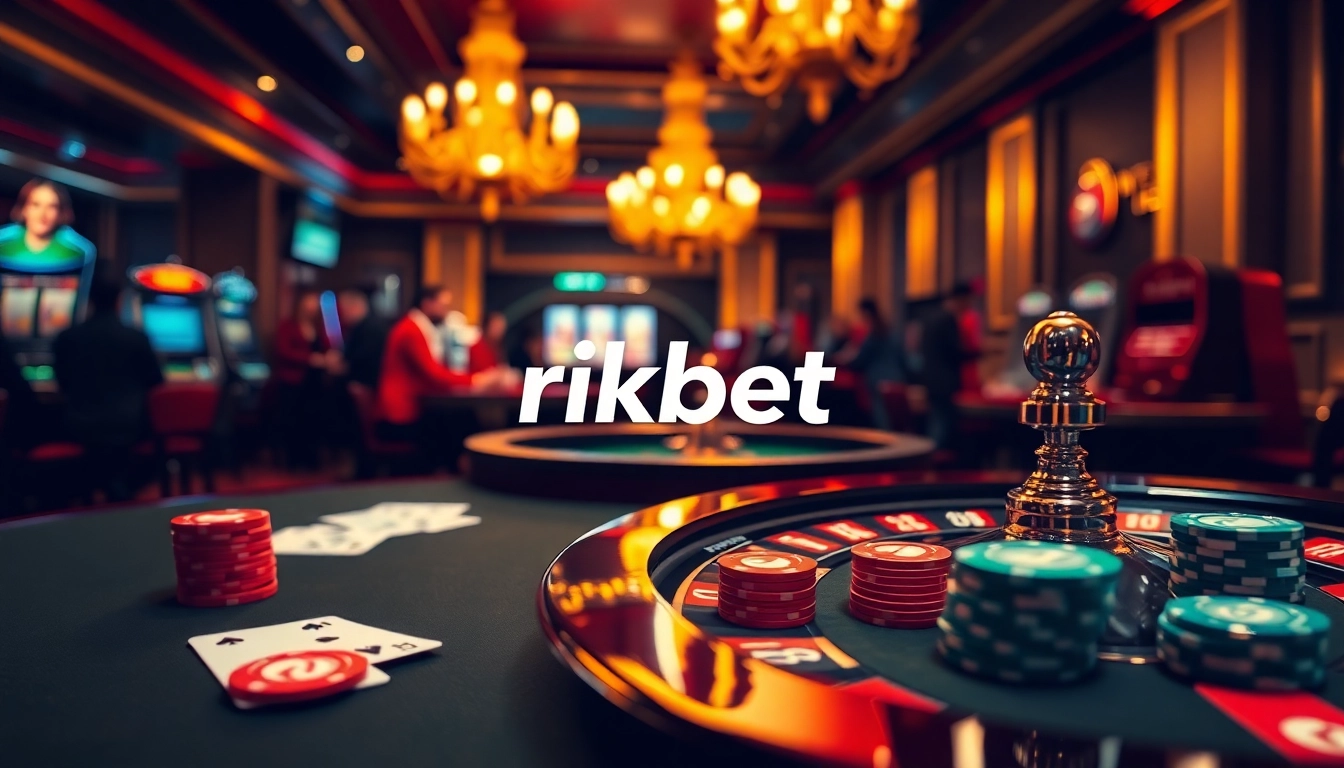 Engage with the vibrant casino scene at https://rikbet1.cn.com/ showcasing poker, roulette, and glamorous gaming.
