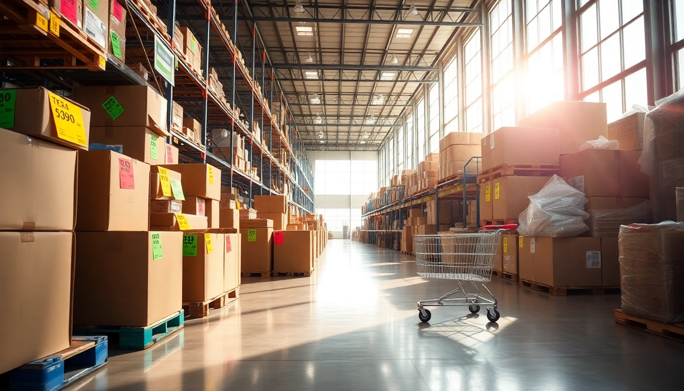 Explore our Wholesale Liquidation & Nationwide Shipping offerings with vibrant deals in a professional warehouse.