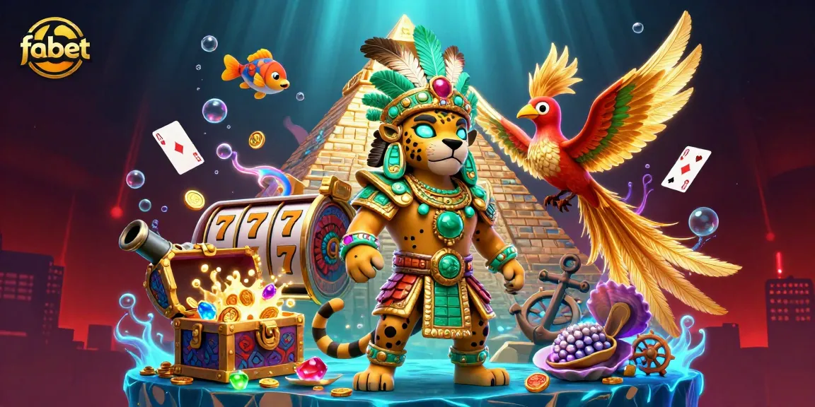 Spin with fabet for thrilling slots and vibrant casino adventures in this dynamic 3D illustration.