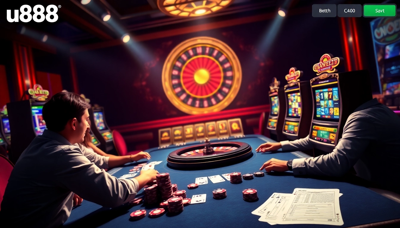 Experience thrilling moments at u888 with professional poker play and vibrant casino visuals.