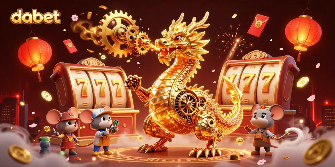 Experience thrilling slots with dabet's golden dragon and vibrant game elements.