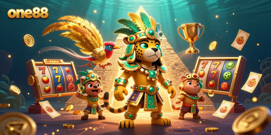 Experience big wins with one88 as a Mayan jaguar priest and golden treasures illuminate the casino scene.
