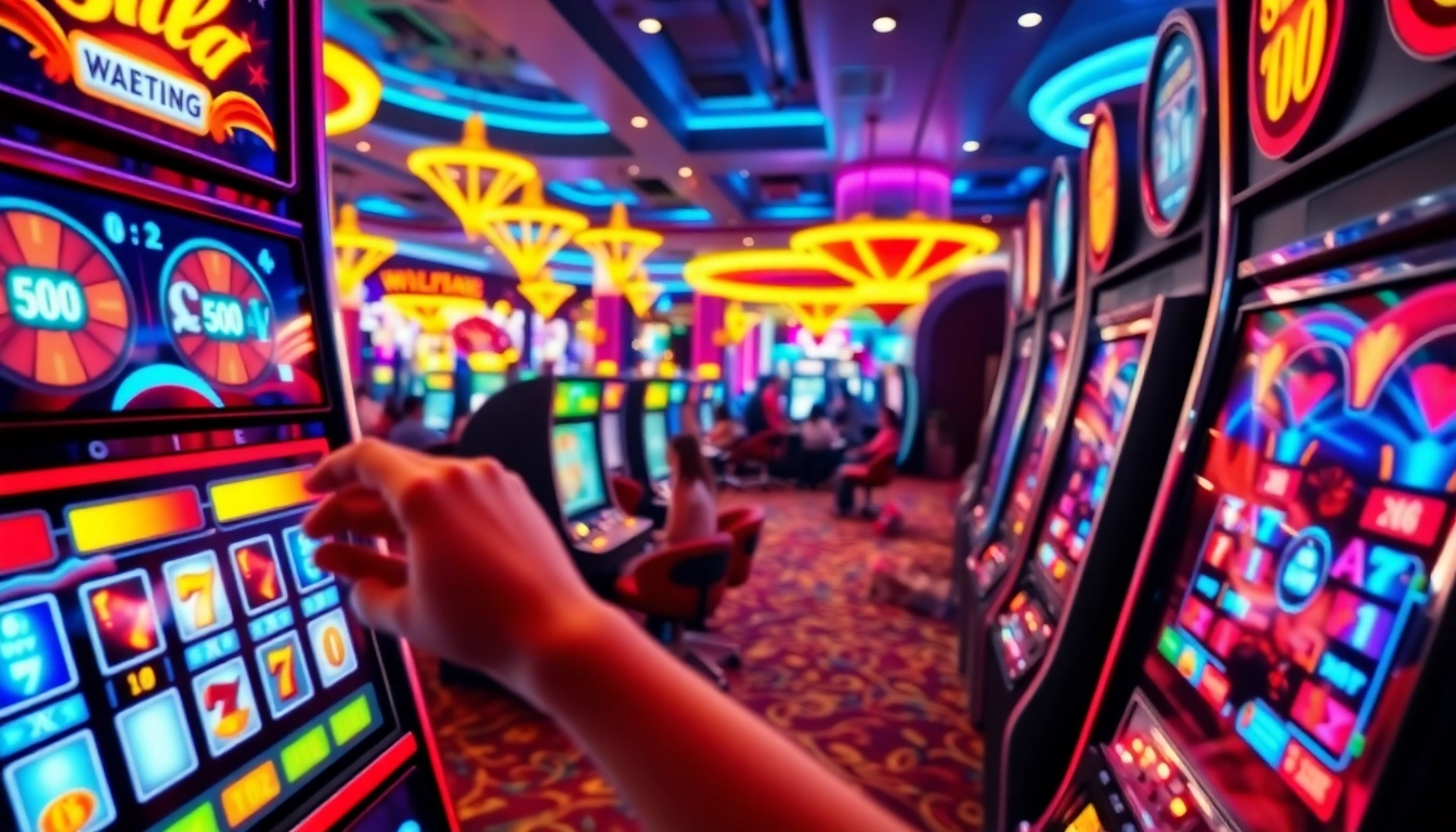 Slot gacor menarik perhatian pemain di kasino dengan mesin slot berwarna-warni.