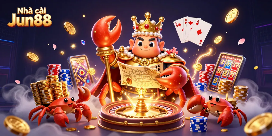 Engage with Nhà cái Jun88 in a vibrant scene filled with thrilling casino action and winning rewards.