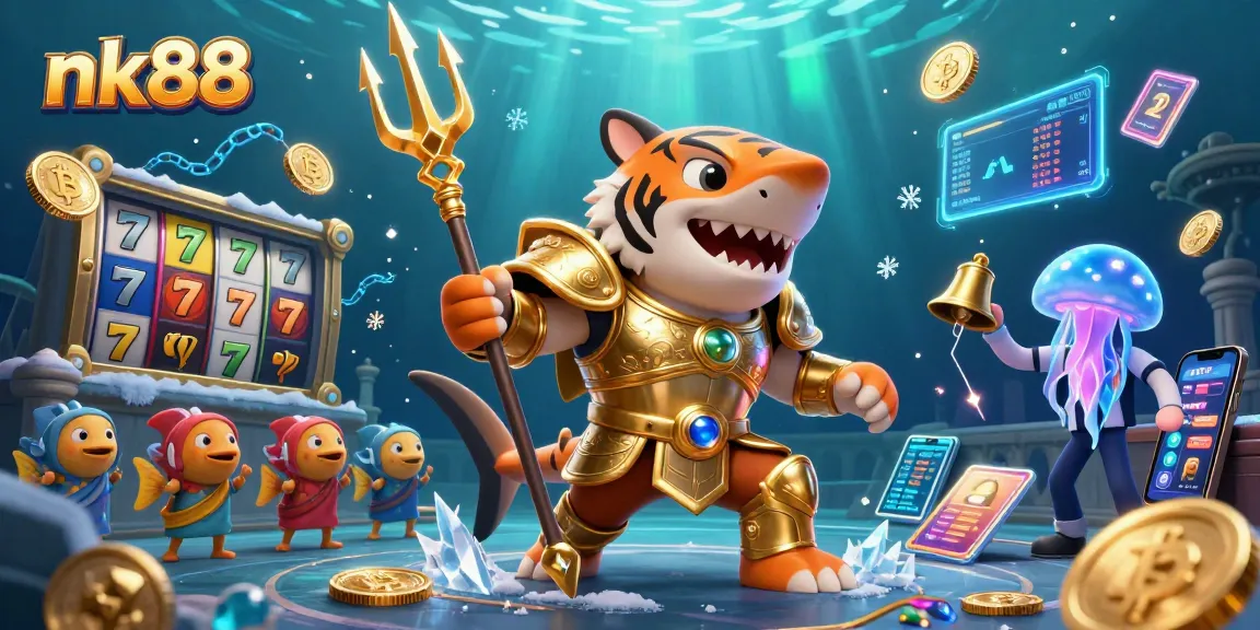 Engage with nk88 in its vibrant underwater colosseum filled with slot action and crypto excitement.