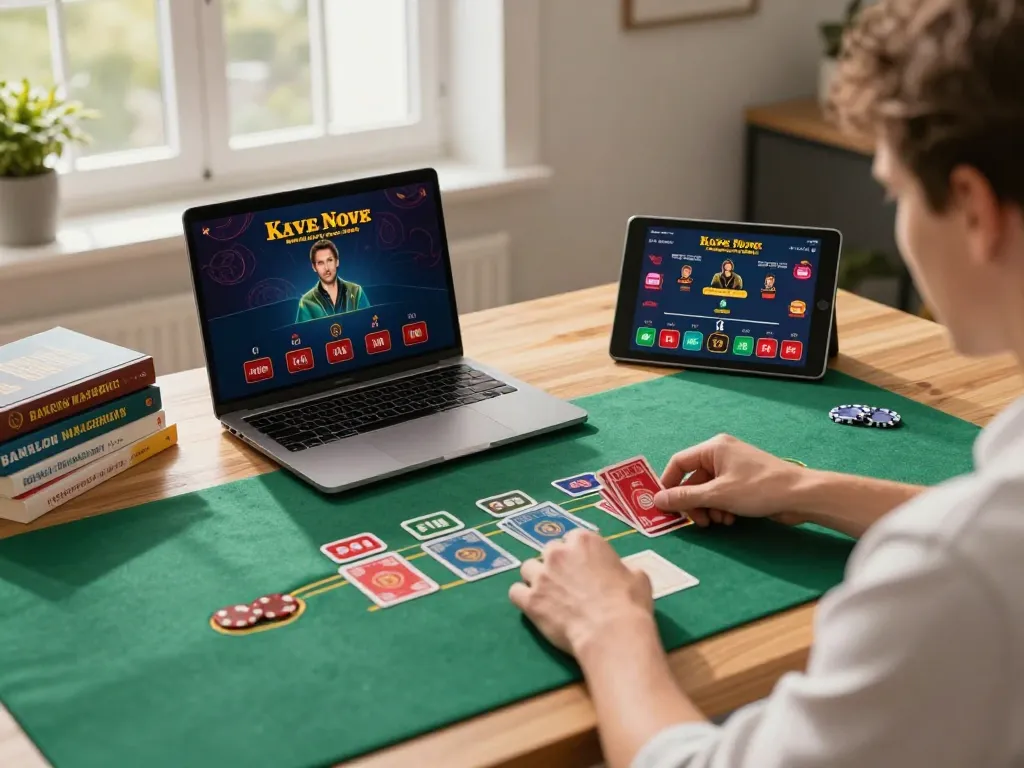 Player engaging with live dealer blackjack game on 559X interface at home.