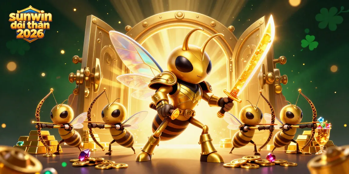 Experience the adventure of sunwin đổi thưởng 2026 with a dynamic team of samurai and bee archers promoting thrilling gaming.