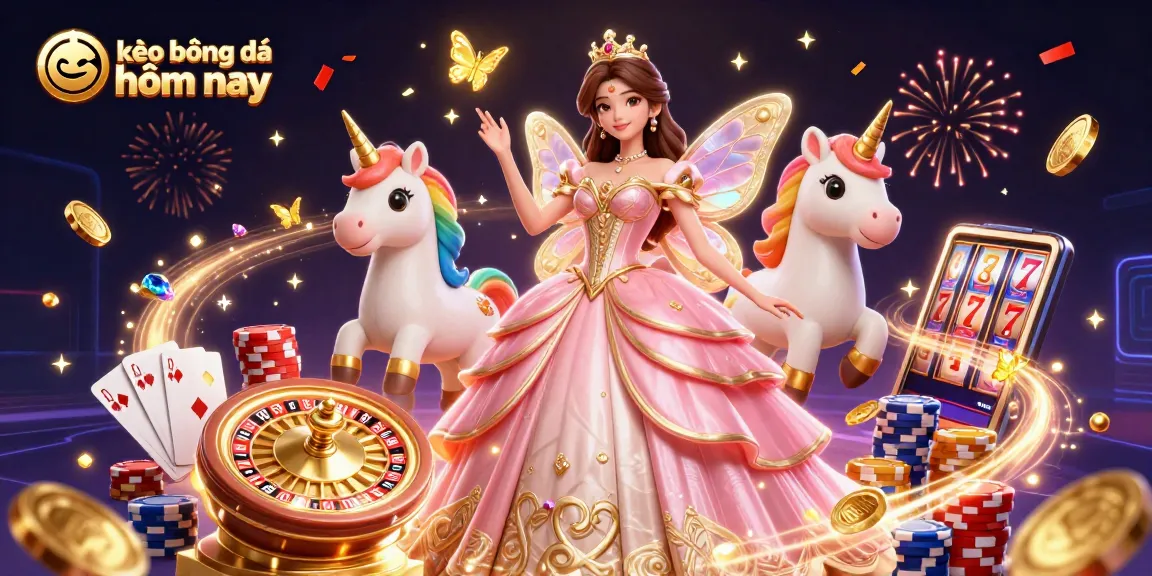 Experience kèo bóng đá hôm nay with dynamic betting elements and vibrant casino themes in this stunning illustration.