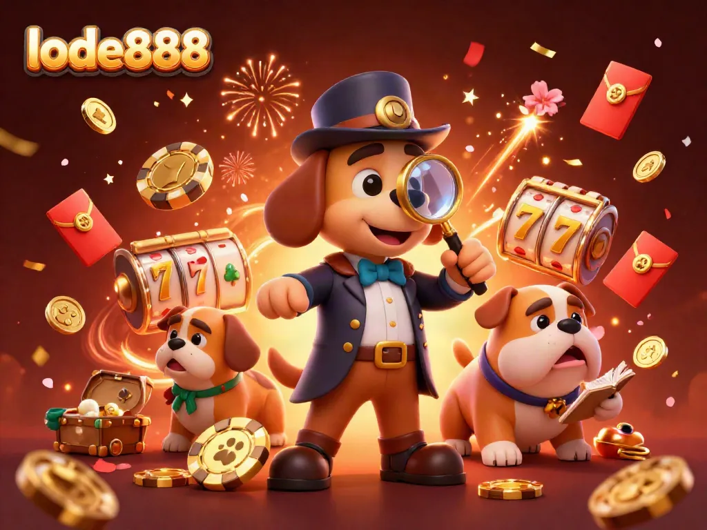 Engage with lode888's thrilling jackpot games while a detective and companion uncover clues.
