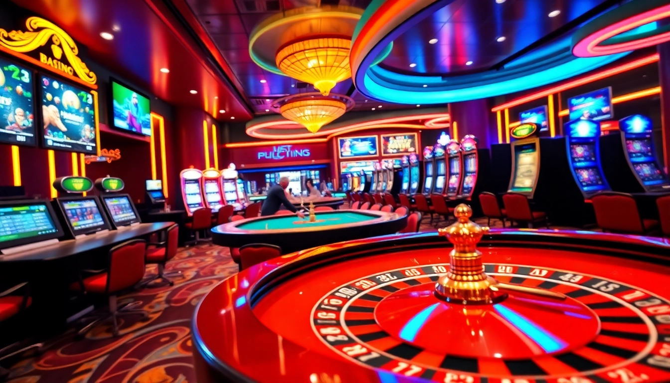 Jouer à un nouveau casino en ligne avec des tables de jeu brillantes et une ambiance dynamique.