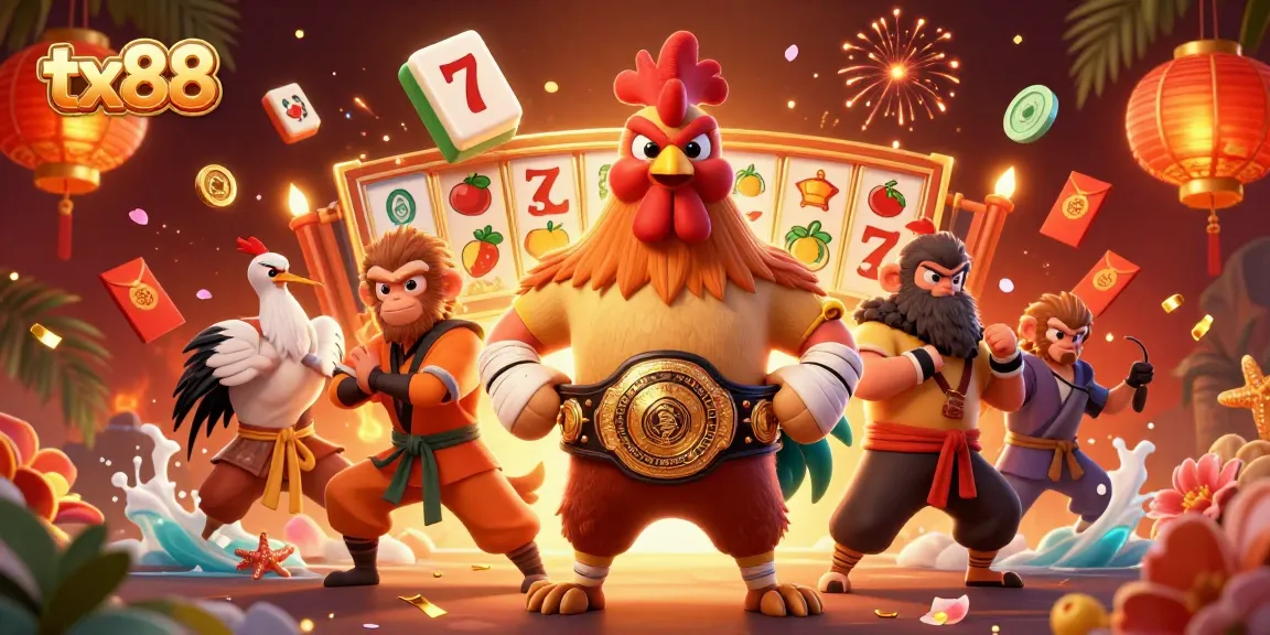 Experience the excitement of tx88 casino with vibrant characters in a dynamic gaming scene.