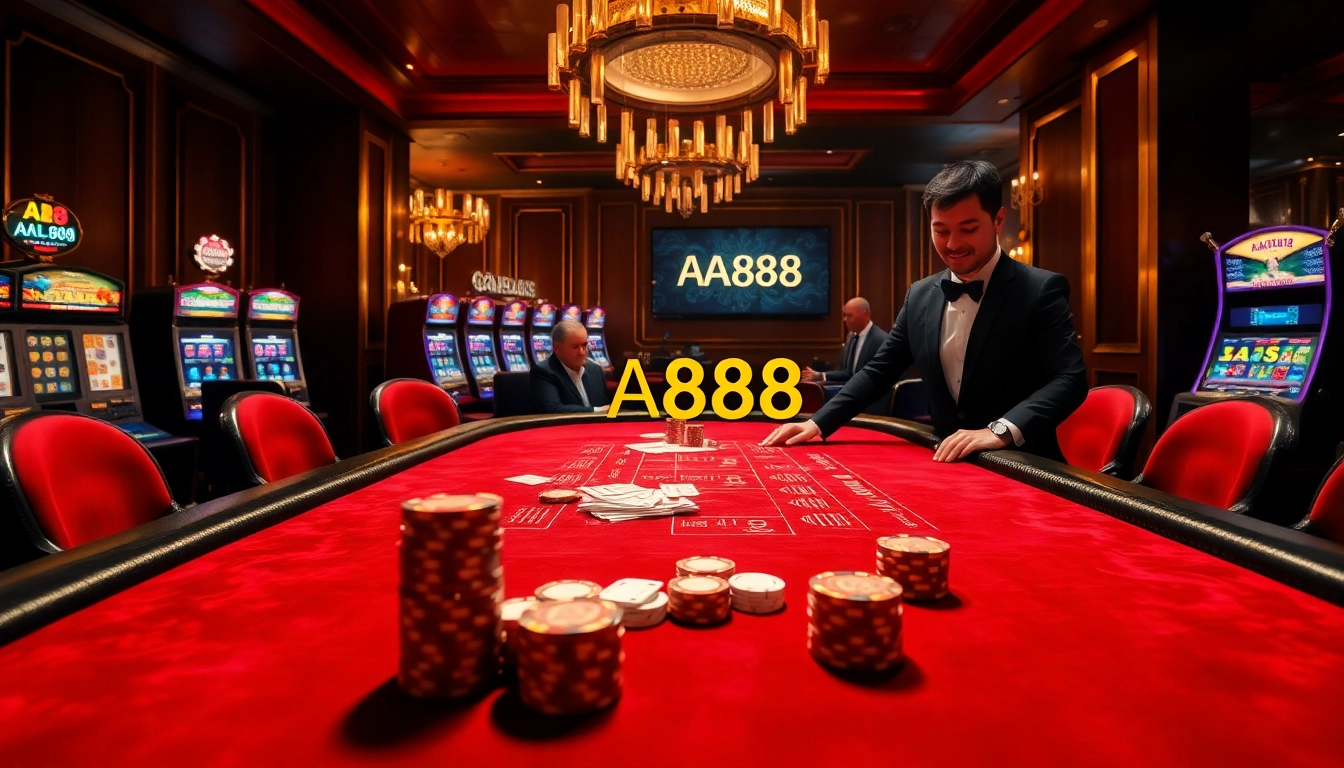 Viva a emoção no cassino de luxo da AA888, com bacará, fichas e jogos de alto padrão.