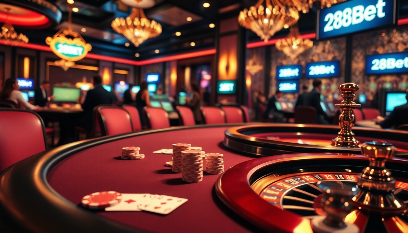 Experience the thrill of professional poker gaming at 28BET's luxurious casino.