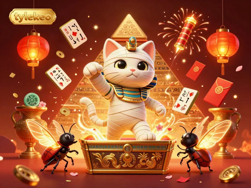 Engage in thrilling gameplay with tylekeo's mummy cat casino adventure featuring treasure and gambling excitement.