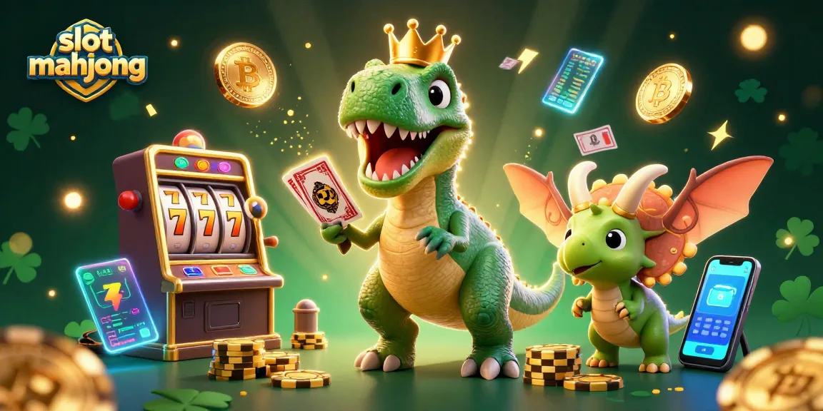 Engage in thrilling slot mahjong action with vibrant characters and crypto elements in this dynamic scene.