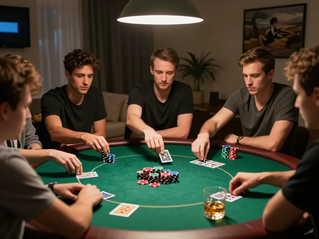 Aproveitando um emocionante jogo de poker em casa com amigos na plataforma 166bet.