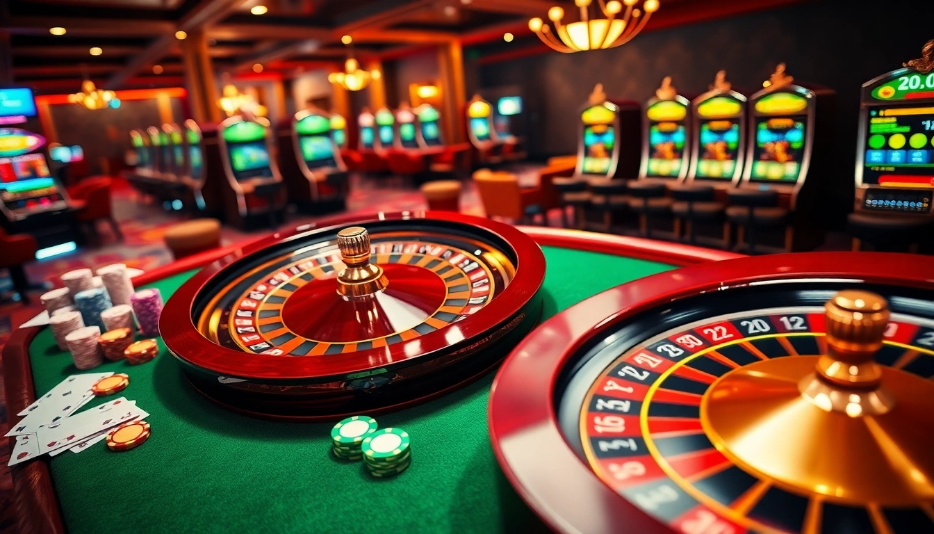 Experience thrilling gameplay and winning potential at https://rr88.select/ with captivating casino scenes featuring roulette and poker chips.