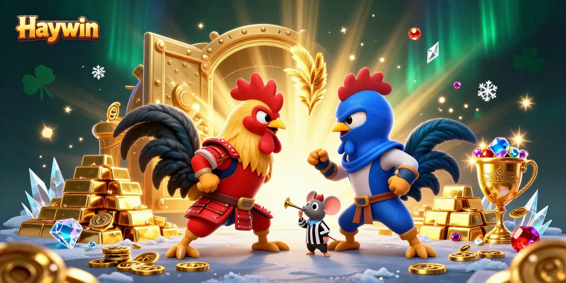 Experience exhilarating cockfighting action at Haywin with fierce roosters and bursting treasures.