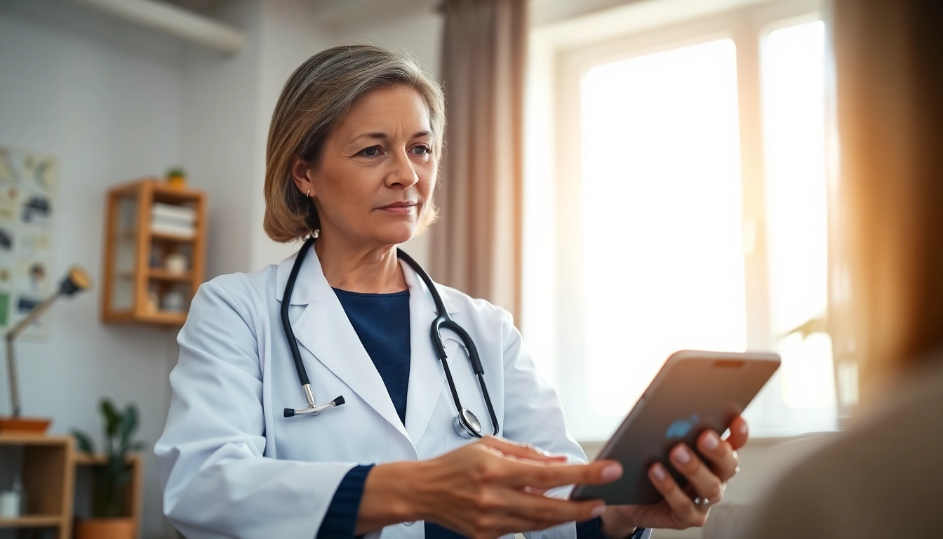 Connect and text a licensed doctor online through a mobile device in a cozy office setting.