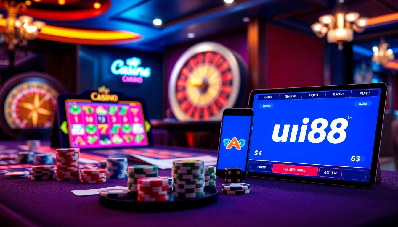 Experience thrilling gaming at uu88 with vibrant casino tables and advanced slots.