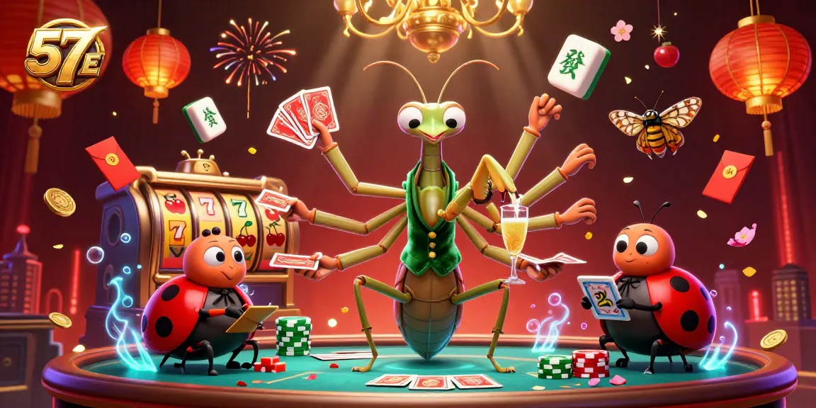 Engage with 57 E’s vibrant casino world featuring dynamic 3D characters and exciting game elements.