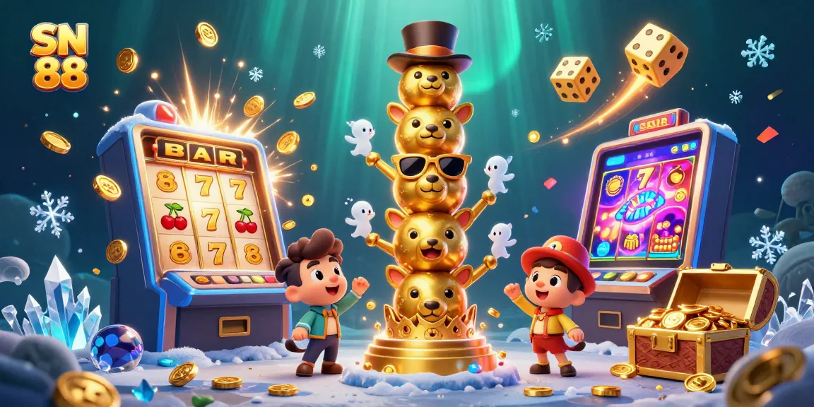 Experience thrilling SN 88 gameplay with dynamic characters and vibrant casino elements in rich 3D detail.