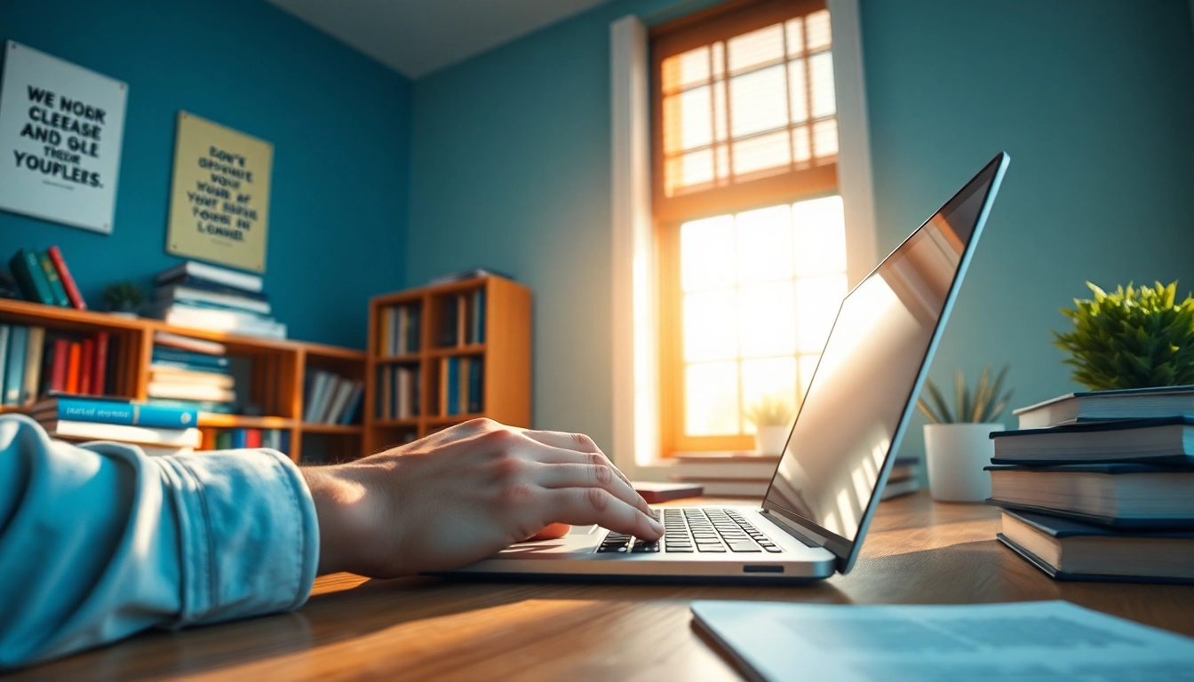 How to effectively learn using a laptop in a professional workspace setting.