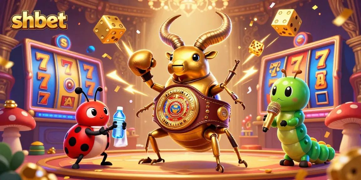 Experience thrilling slots action with shbet in a vibrant, animated digital casino scene.