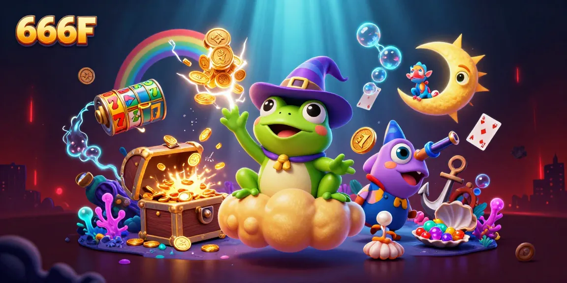 Win big at 666F with an exciting 3D casino scene showcasing golden coins and vibrant gaming elements.