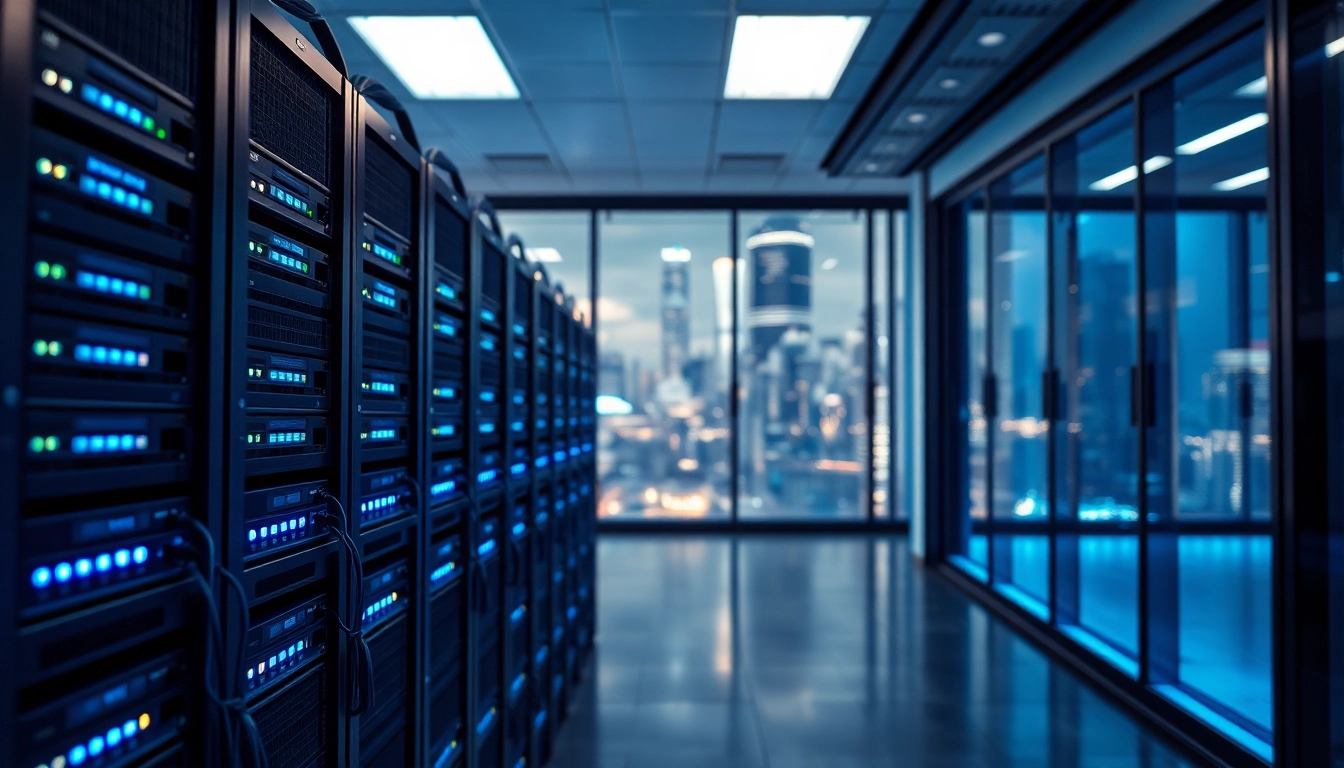 Enhance your adult web hosting experience with this high-tech server room environment.