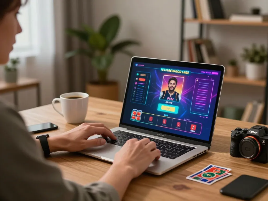 Engaging in live dealer blackjack on a laptop, showcasing 688v Brazil and strategic gaming atmosphere