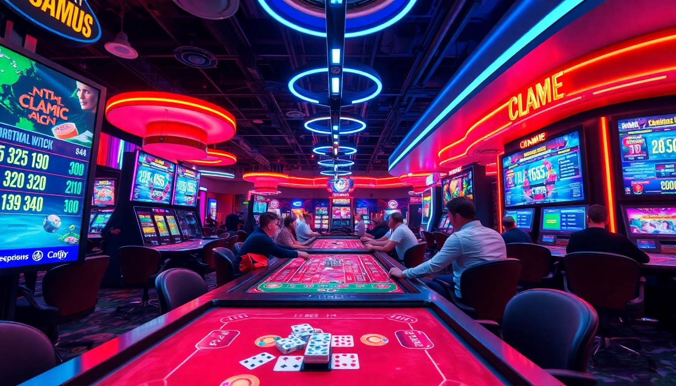 Profitez du casino en ligne retrait instantané dans une scène immersive avec joueurs engagés.