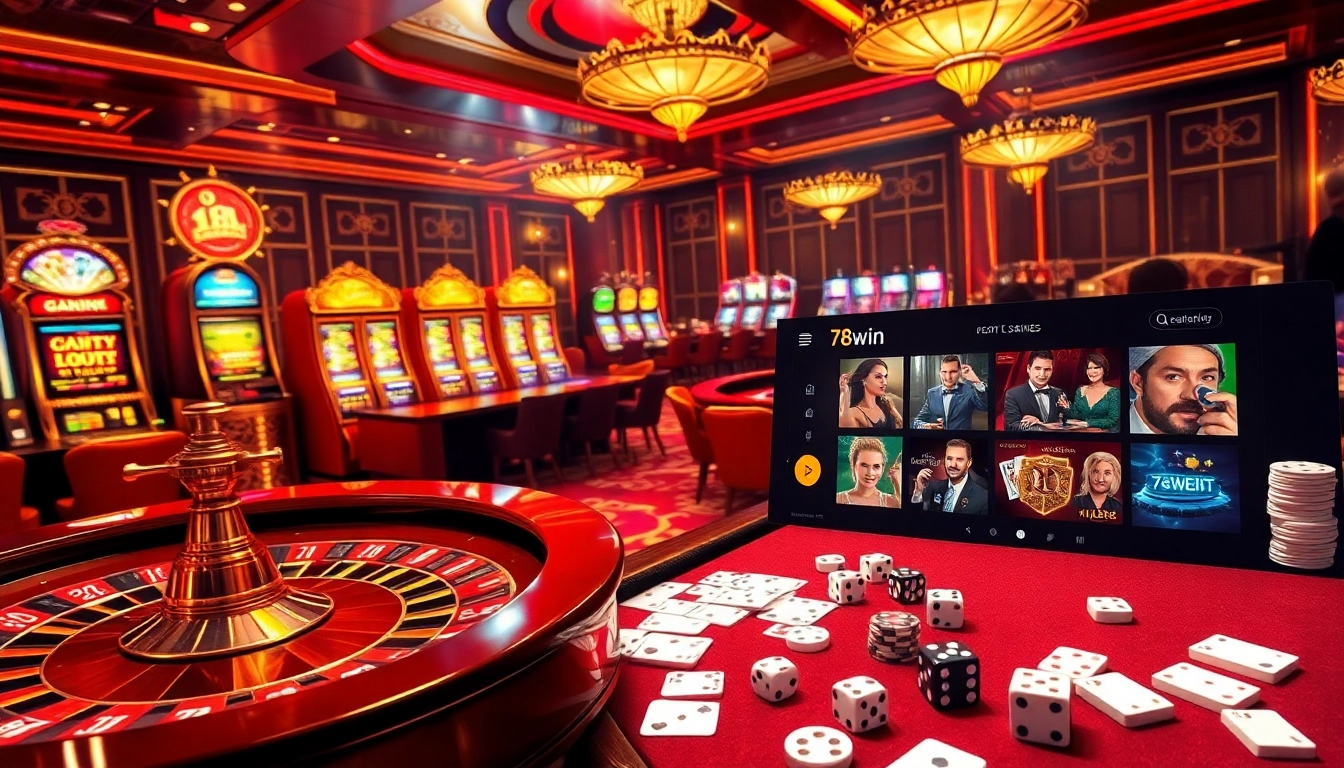 Experience the excitement of 78win with vibrant casino tables and thrilling gameplay.