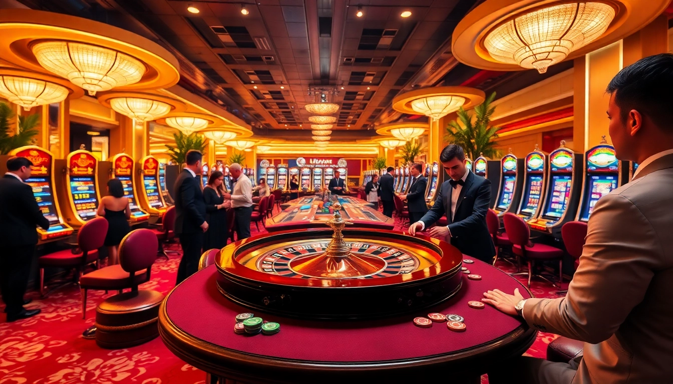 Experience the excitement of i9bet com with players engaging at a vibrant casino table.