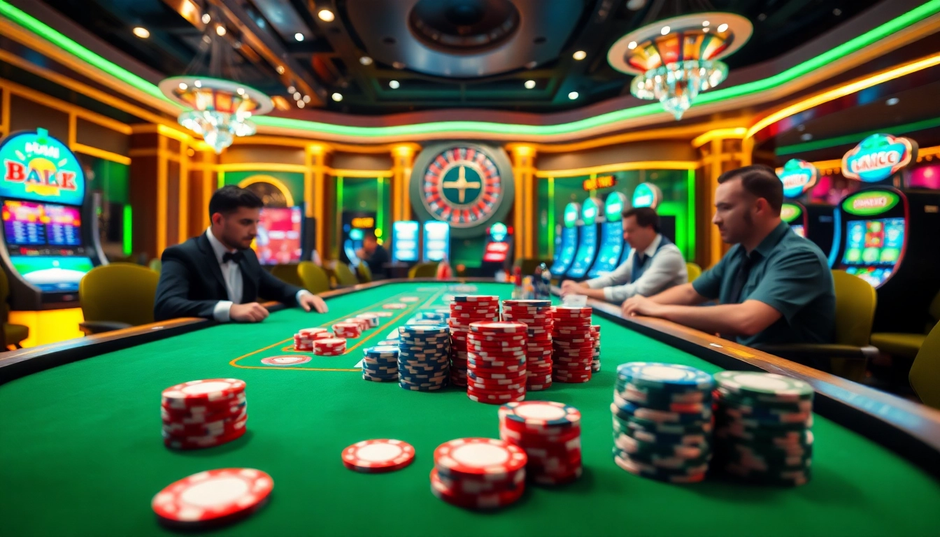 Ganhando dinheiro jogando online com jogos de cassino imersivos em um ambiente luxuoso.