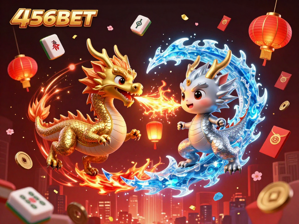Experience thrilling slots at 456BET with animated features of dragons and festive elements that enhance your gameplay.