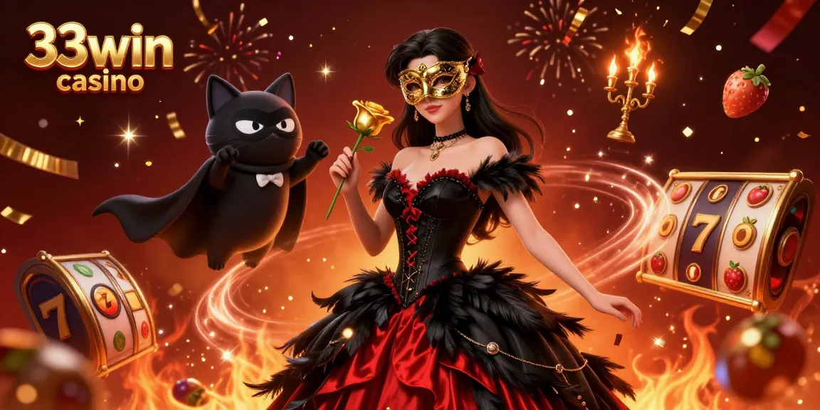 Engage with the immersive world of 33win casino, featuring vibrant 3D characters and dynamic gaming elements.
