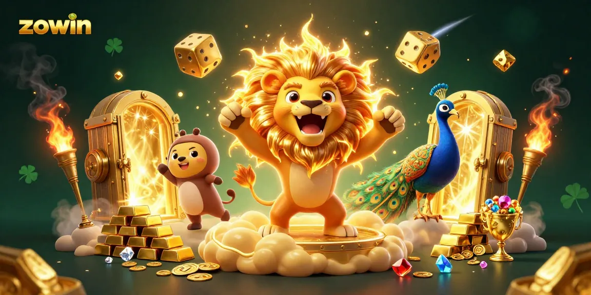 Zowin players enjoy a thrilling 3D casino adventure filled with gold, treasures, and excitement.
